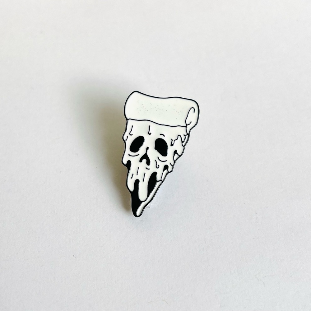 Skeleton Pizza Pin